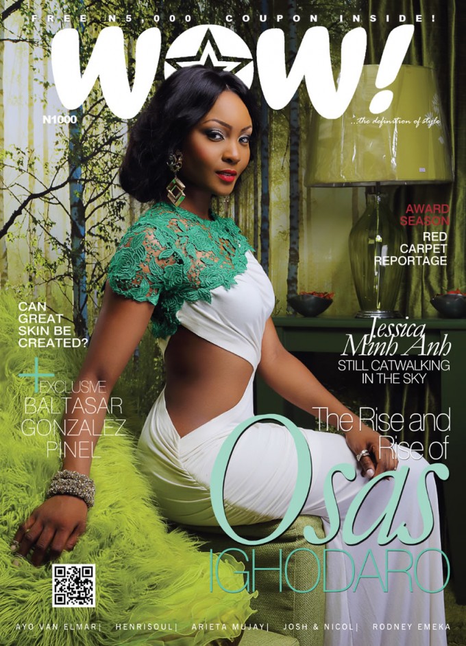Osas Ighodaro – Wow Magazine Cover